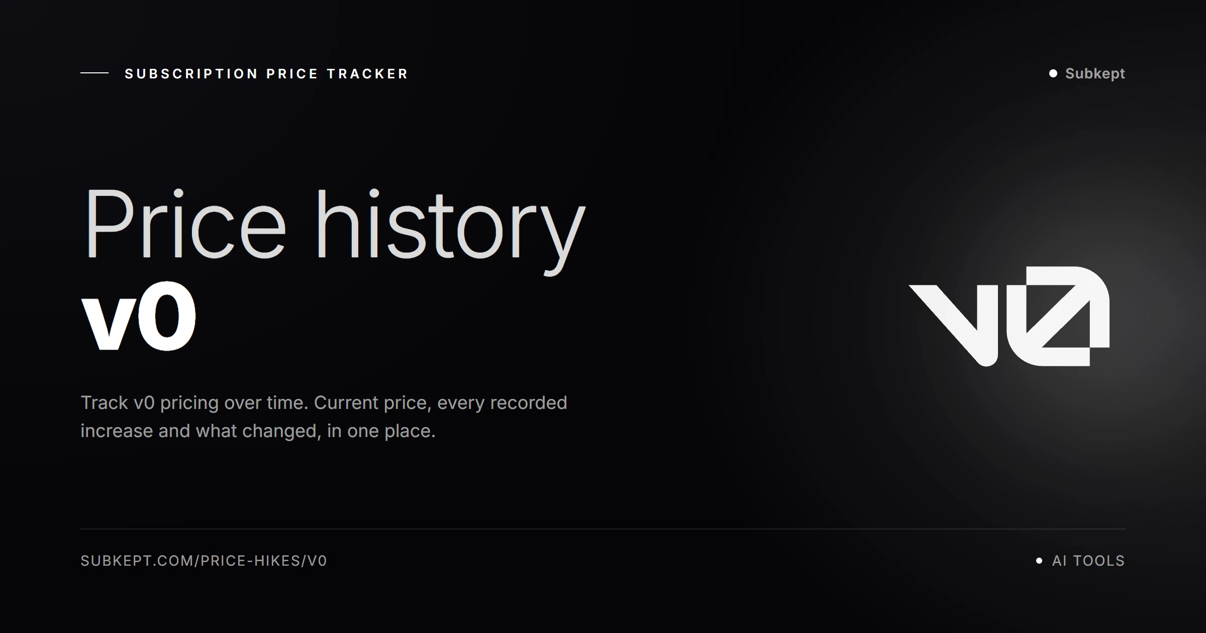 v0 Price Hikes & Price History (2026)